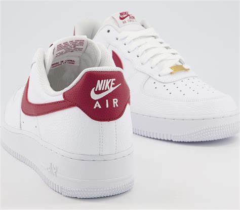 nike air force 1 herren weiss rot|Nike af1 weiß.